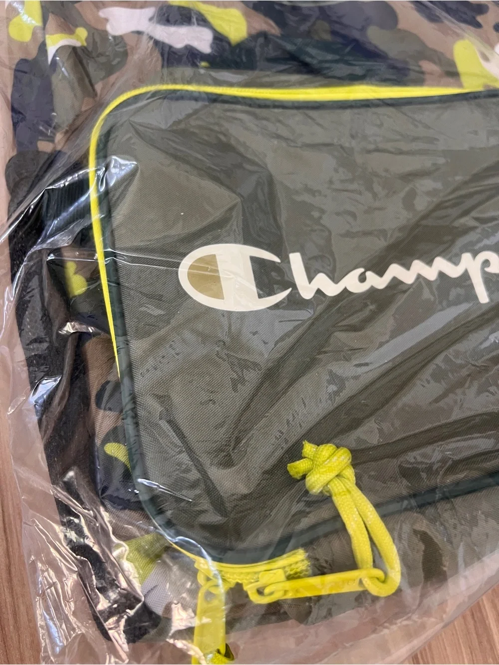 Champion Kids Camo Backpack & Lunch Bag Set - Green, Brown, Yellow